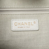 Chanel Black Mixed Fibers Medium Deauville Tote Handbags Modaselle