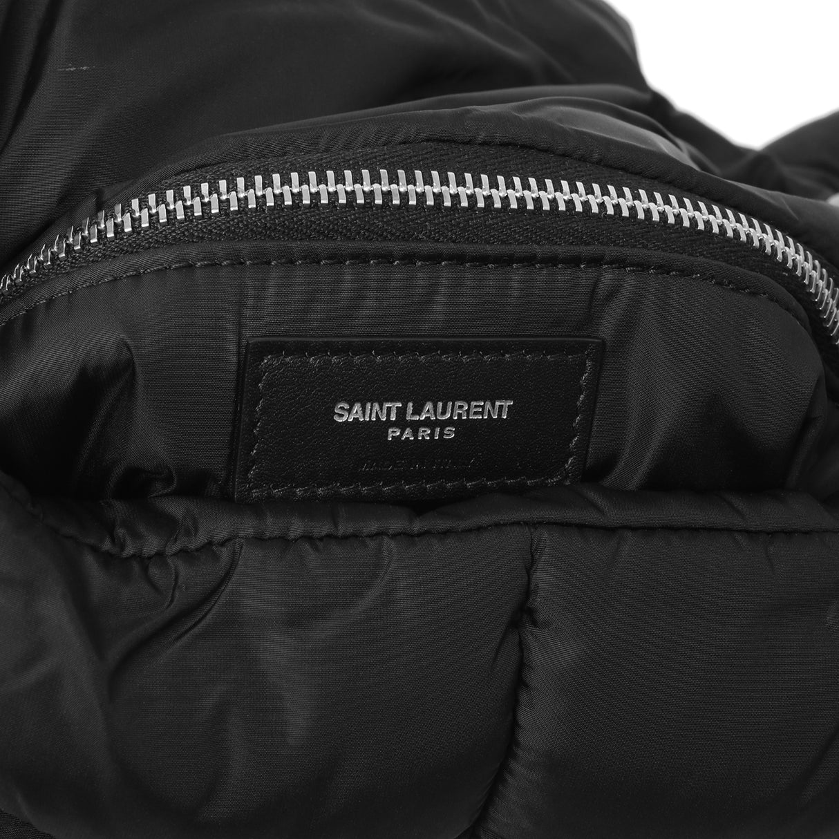 Saint Laurent Black Econyl Nylon Lou Puffer Messenger