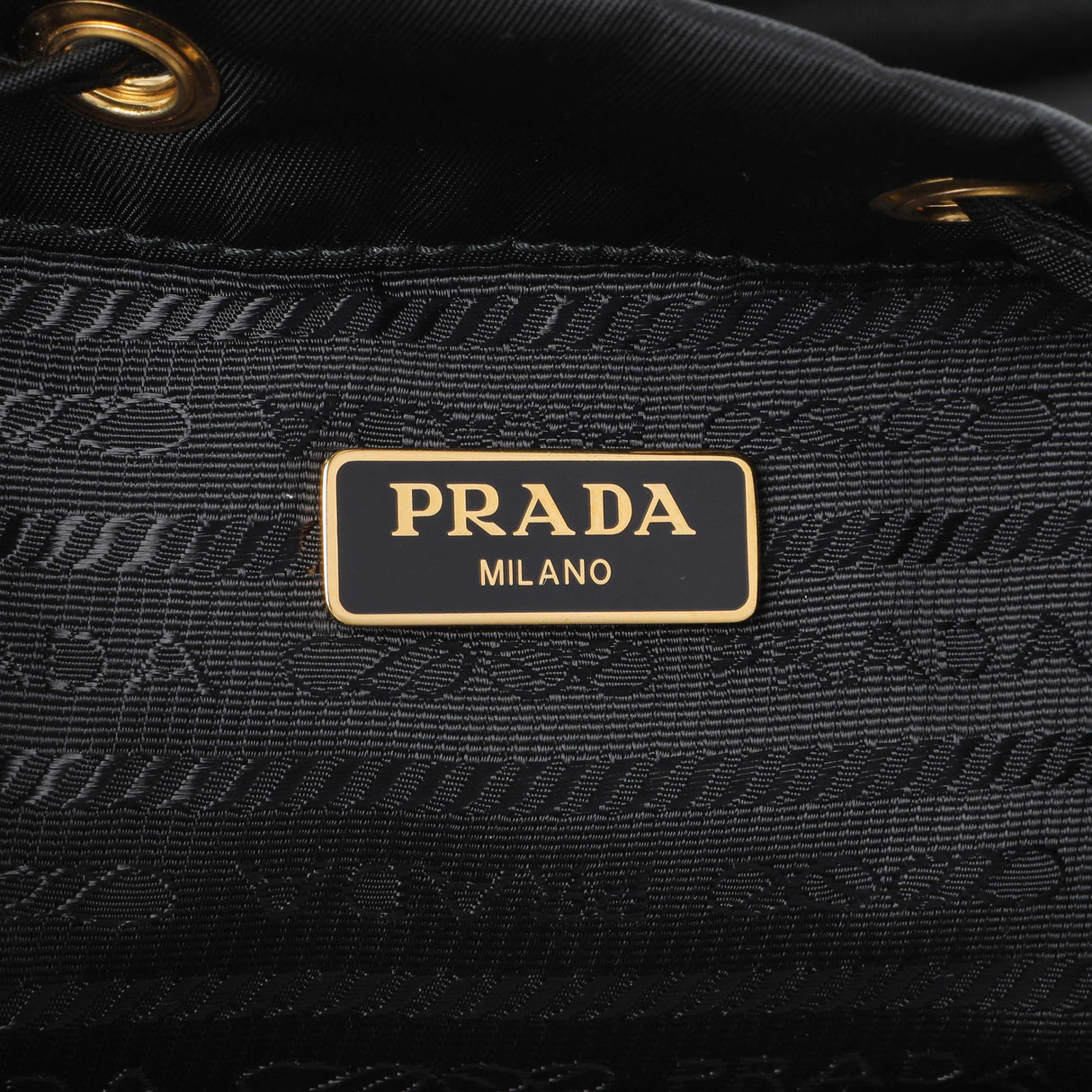 Prada Black Re-Nylon Saffiano Duet Bucket Crossbody Bag Handbags Prada