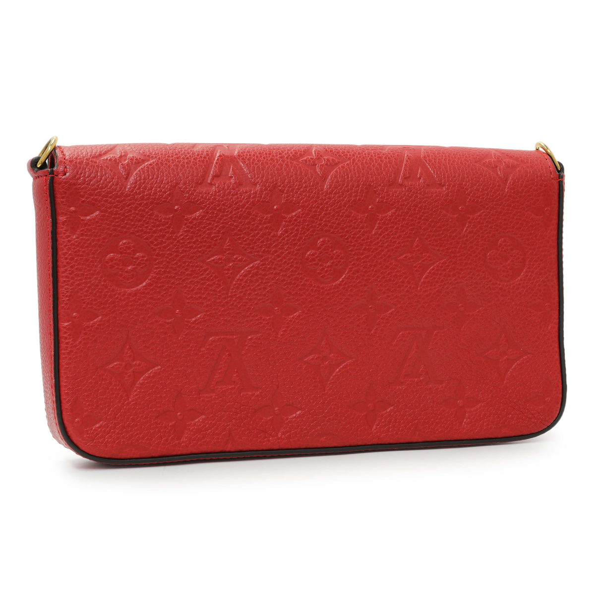 Louis Vuitton Red Monogram Empreinte Felicie Pochette Handbags Louis Vuitton