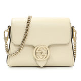 Gucci Mystic White Calfskin Interlocking G Crossbody Bag