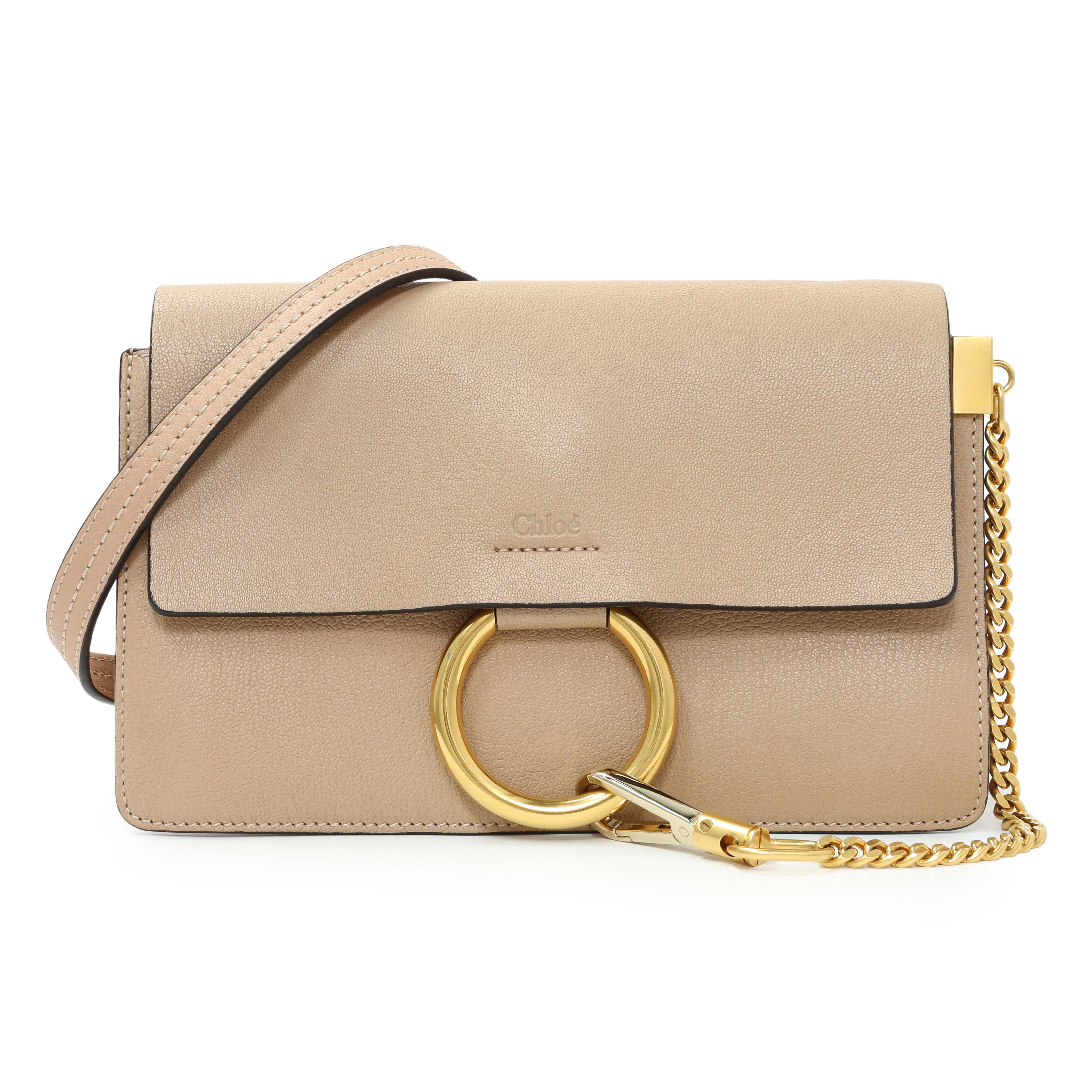 Chloe Beige Grained Calfskin Small Faye Shoulder Bag – Modaselle