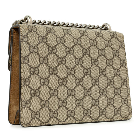 Gucci Taupe GG Supreme Monogram Mini Dionysus Shoulder Bag