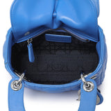 Christian Dior Blue Lambskin Cannage Mini Lady Dior Handbags Christian Dior