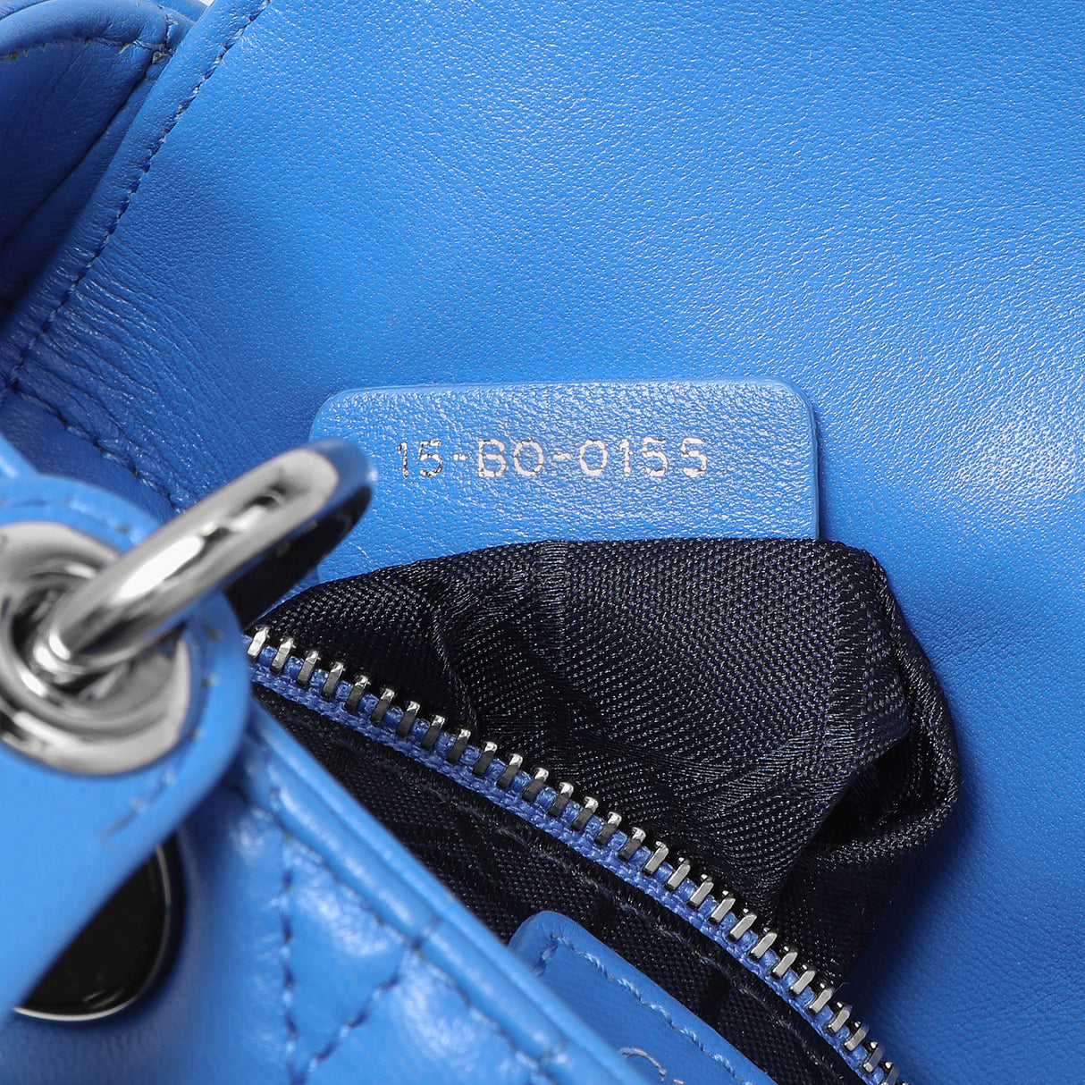 Christian Dior Blue Lambskin Cannage Mini Lady Dior Handbags Christian Dior