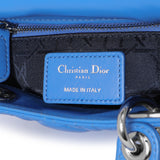 Christian Dior Blue Lambskin Cannage Mini Lady Dior Handbags Christian Dior