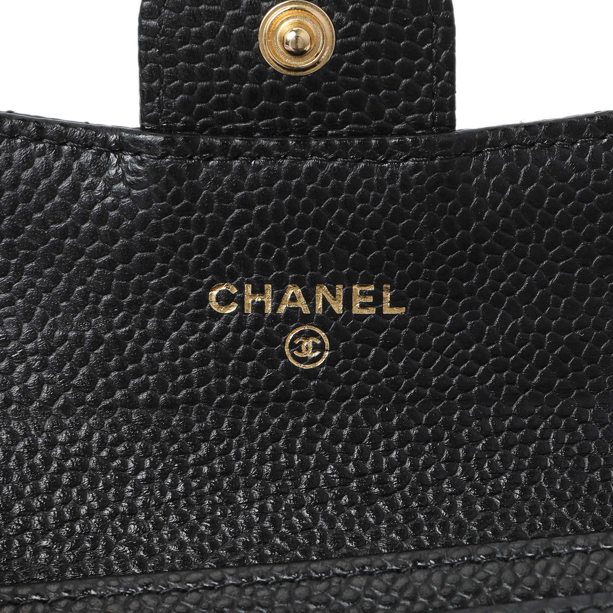 Chanel Black Caviar Quilted Flap Card Holder Wallet Accessories Chanel