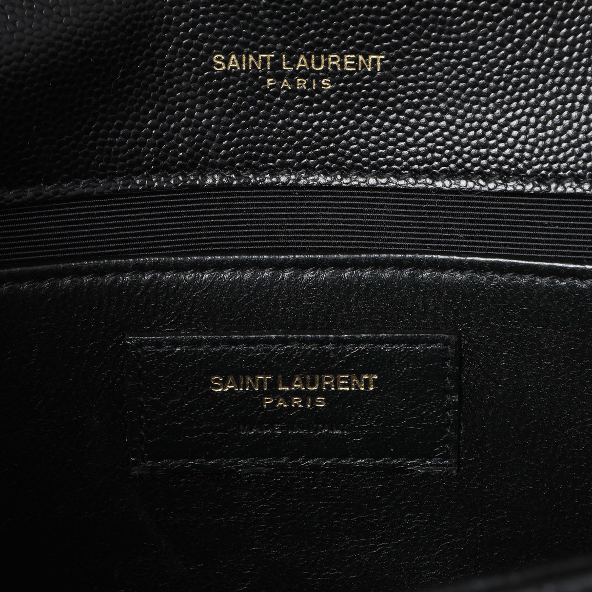 Saint Laurent Black Grain De Poudre Medium Monogram Kate Satchel Handbags Saint Laurent