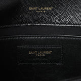 Saint Laurent Black Grain De Poudre Medium Monogram Kate Satchel Handbags Saint Laurent