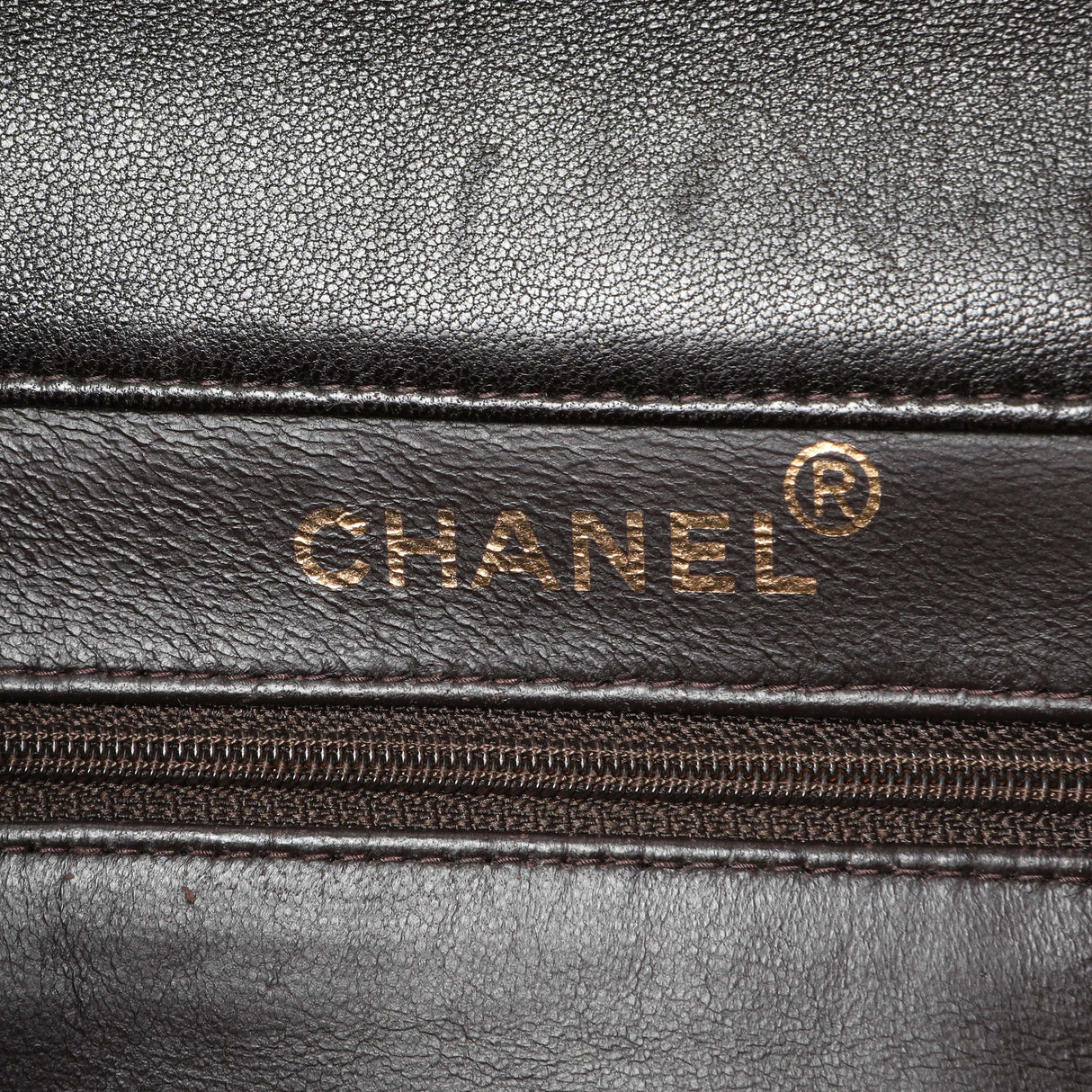 Chanel Brown Quilted Lambskin Vintage Double Sided Flap Handbags Chanel