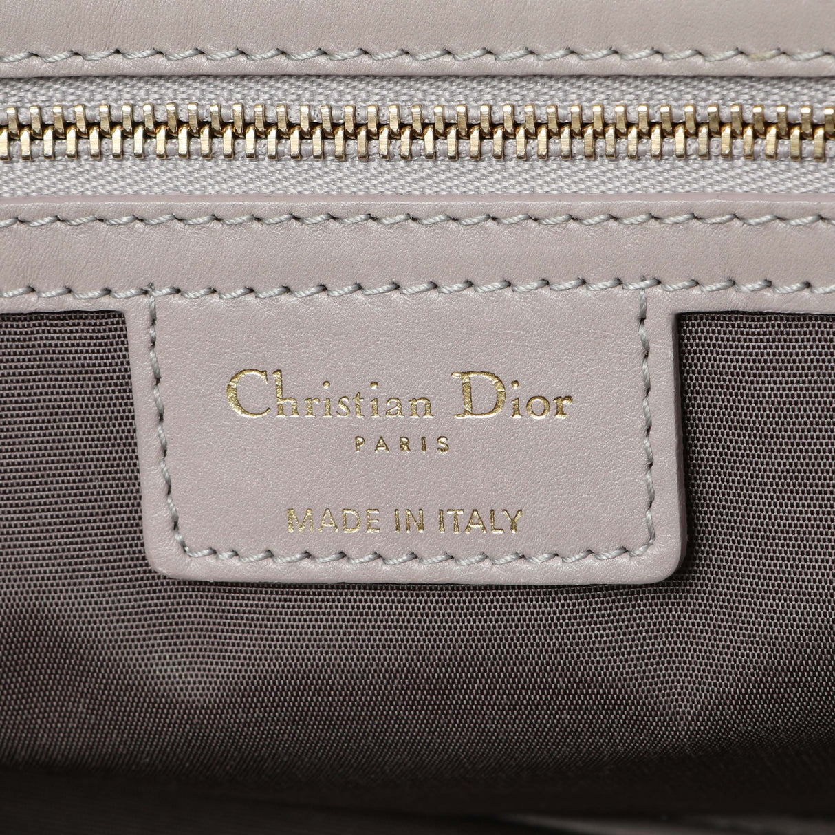 Christian Dior Grey Coated Canvas Cannage Small Panarea Tote Handbags Christian Dior