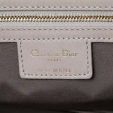 Christian Dior Grey Coated Canvas Cannage Small Panarea Tote Handbags Christian Dior