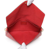 Louis Vuitton Red Monogram Empreinte Felicie Pochette Handbags Louis Vuitton