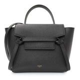 Celine Black Grained Calfskin Nano Belt Bag Handbags Celine