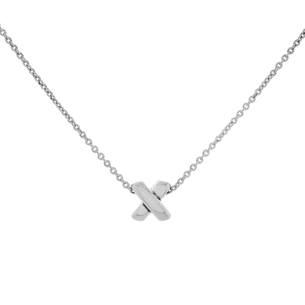 Tiffany & Co. Sterling Silver Signature X Pendant Necklace – Modaselle