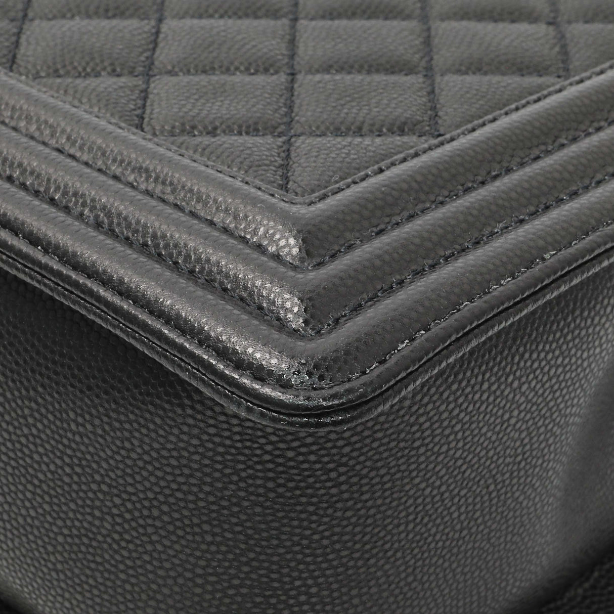 Chanel Black Quilted Caviar New Medium Boy Flap Handbags Chanel