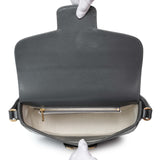 Gucci Grey Calfskin Large Horsebit 1955 Shoulder Bag Handbags Gucci