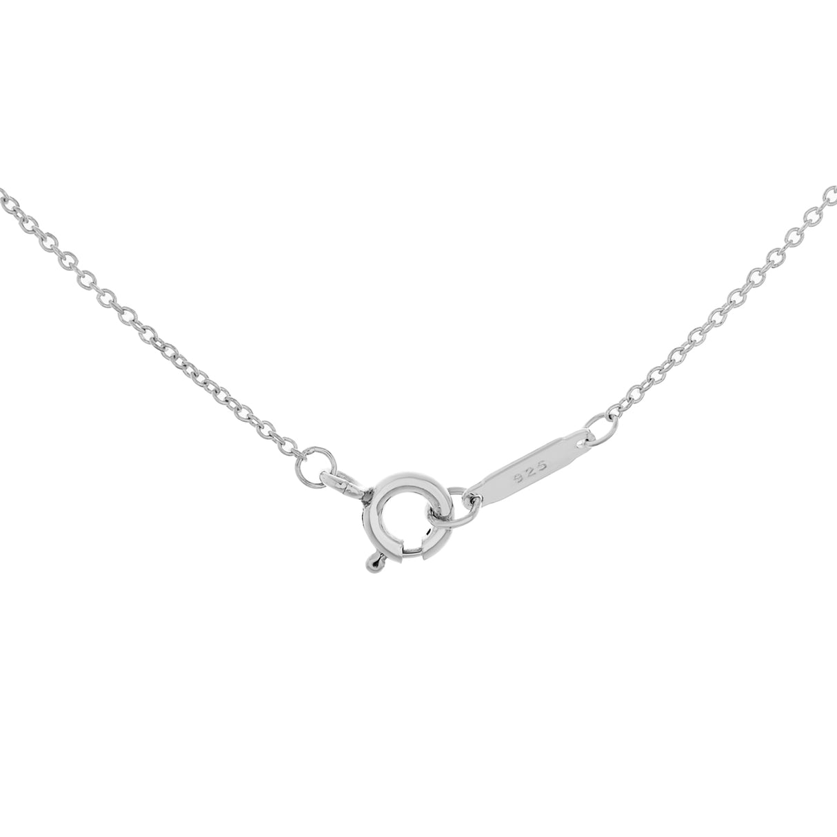 Tiffany & Co. Sterling Silver Diamond Heart Key Pendant Necklace