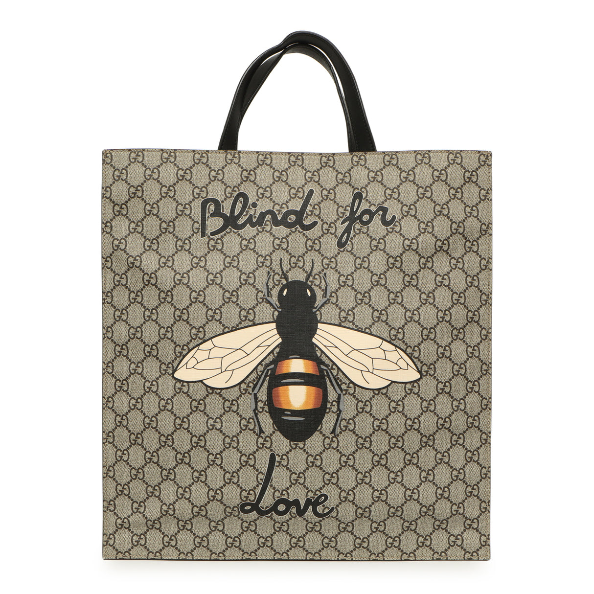 Gucci Soft GG Supreme Monogram Blind For Love Vertical Tote