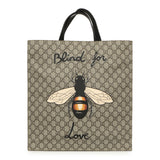 Gucci Soft GG Supreme Monogram Blind For Love Vertical Tote