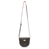 Salvatore Ferragamo Brown Calfskin Gancini Crossbody Handbags Salvatore Ferragamo
