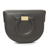 Salvatore Ferragamo Brown Calfskin Gancini Crossbody Handbags Salvatore Ferragamo