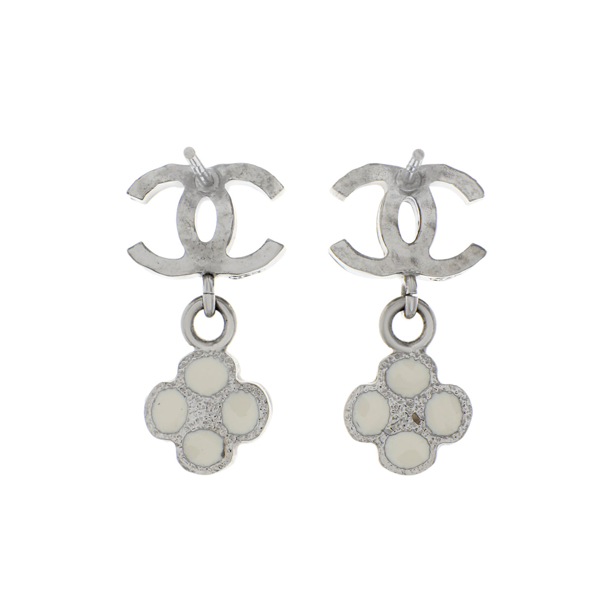 Chanel CC Camellia Drop Earrings Designer Jewellery Chanel