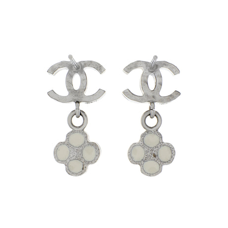 Chanel CC Camellia Drop Earrings Designer Jewellery Chanel