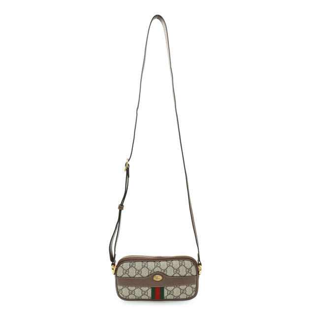 Gucci GG Supreme Monogram Web Mini Ophidia GG Bag Handbags Gucci
