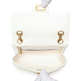 Chanel White Quilted Aged Calfskin 2.55 Reissue Flap 224 Handbags Chanel
