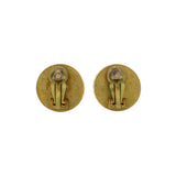 Chanel Gold Black CC Clip On Earrings Designer Jewellery Chanel