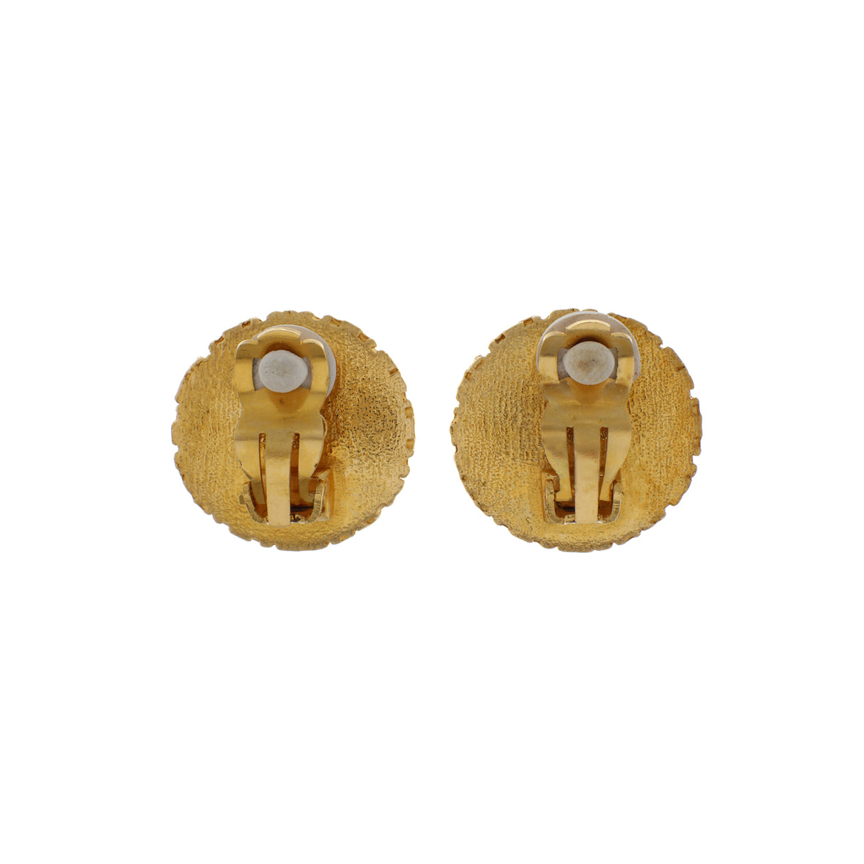 Chanel Gold CC Clip On Earrings Designer Jewellery Chanel