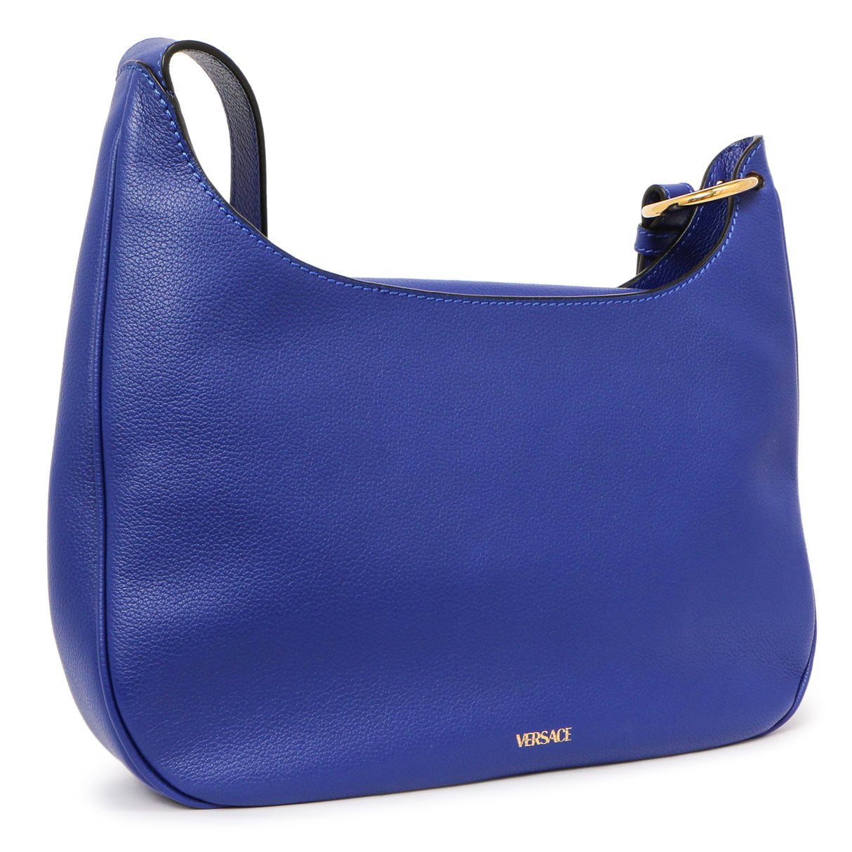 Versace Lapis Calfskin La Medusa Medium Hobo Crossbody