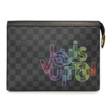 Louis Vuitton Yellow Damier Graphite Pochette Voyage MM