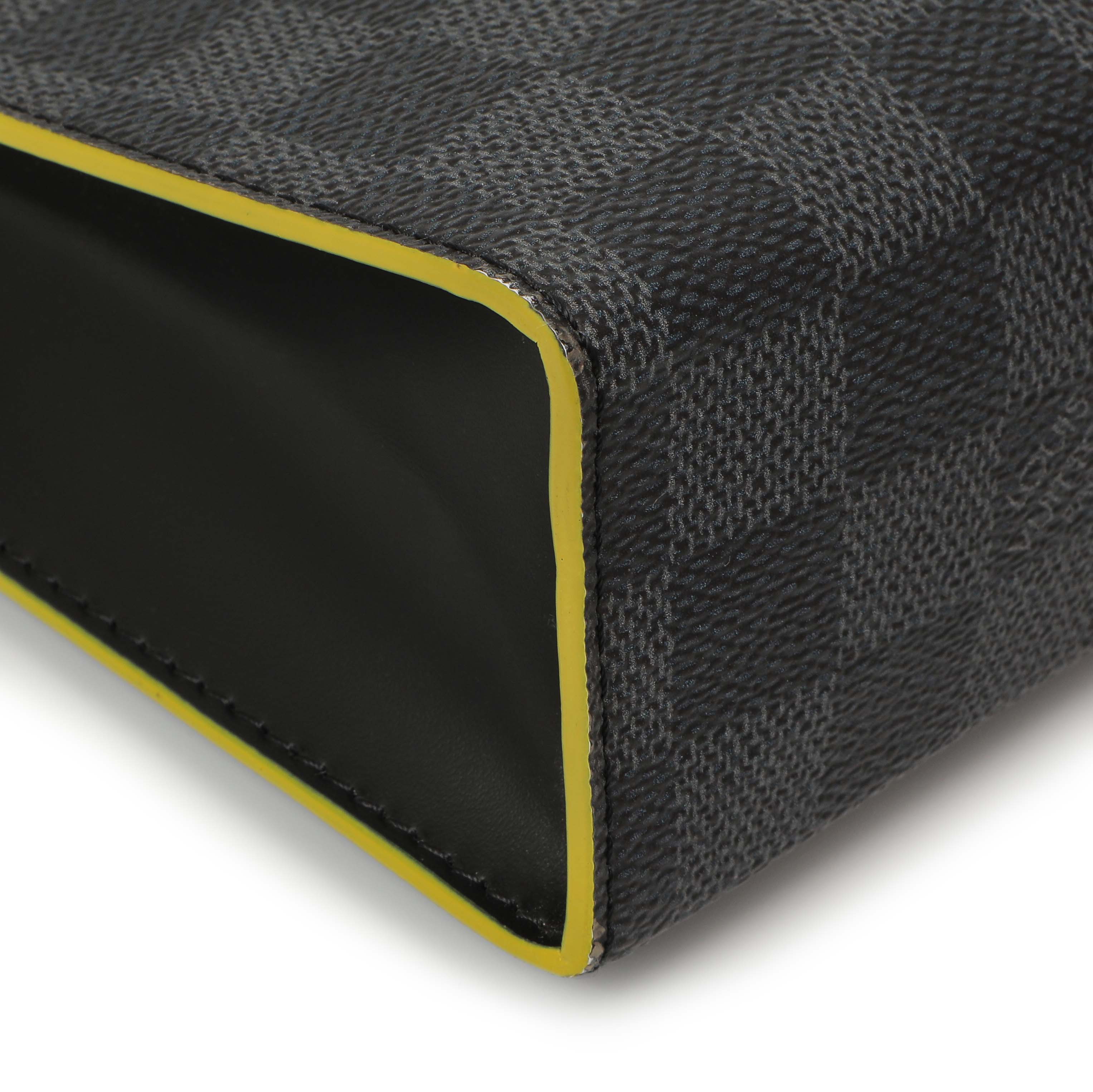 Louis Vuitton Yellow Damier Graphite Pochette Voyage MM – Modaselle