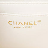 Chanel White Quilted Aged Calfskin 2.55 Reissue Flap 224 Handbags Chanel