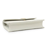 Saint Laurent Crema Grain De Poudre Matelasse Chevron Monogram Envelope Chain Wallet Handbags Saint Laurent