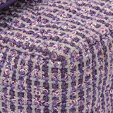 Chanel Purple Tweed Sequin Mini Rectangular Flap Handbags Chanel