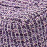 Chanel Purple Tweed Sequin Mini Rectangular Flap Handbags Chanel