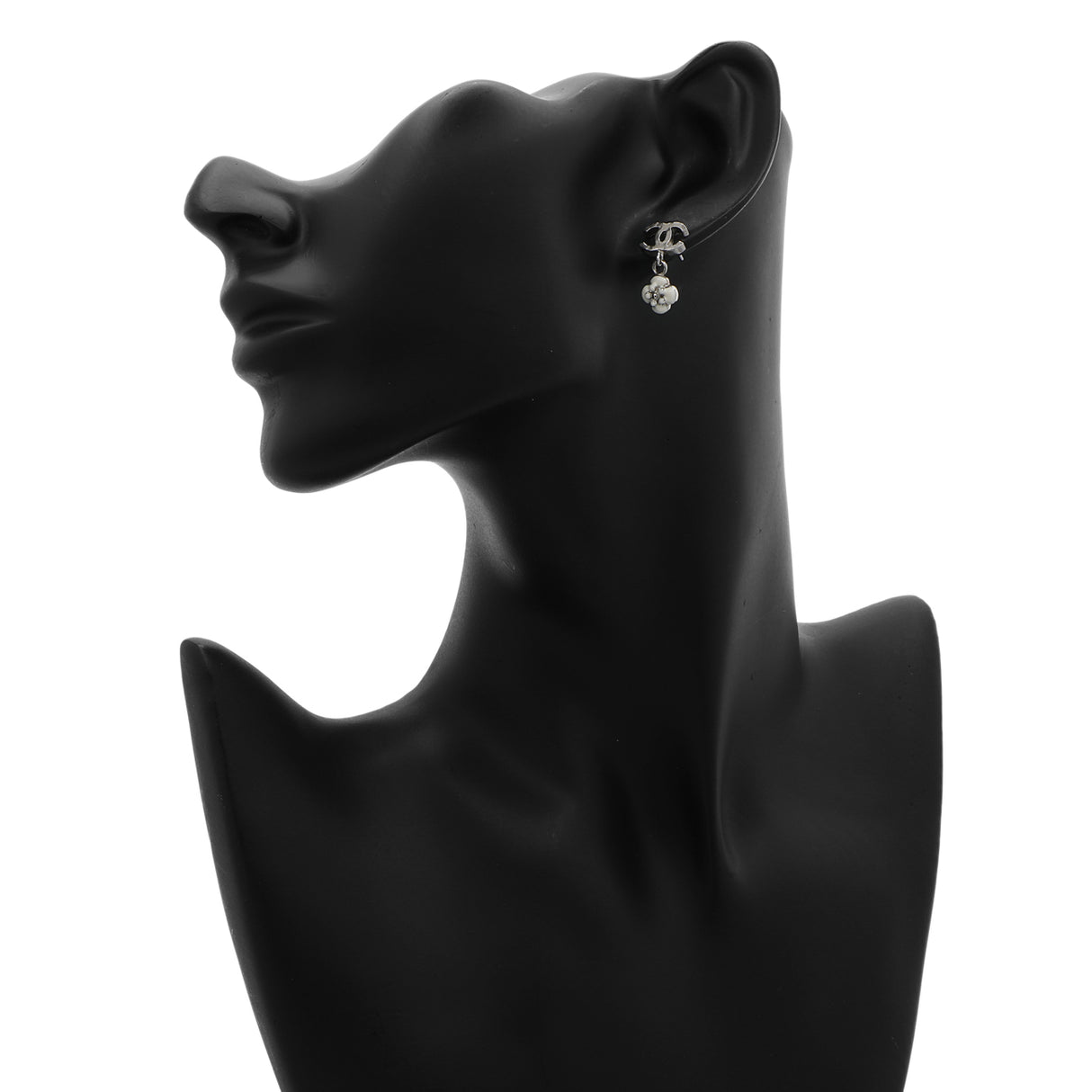 Chanel CC Camellia Drop Earrings Designer Jewellery Chanel