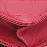 Chanel Dark Pink Quilted Lambskin Trendy CC Wallet On Chain Handbags Chanel