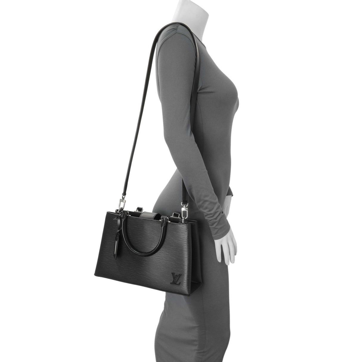 Louis Vuitton Black Epi Kleber PM Handbags Louis Vuitton