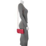 Chanel Dark Pink Quilted Lambskin Trendy CC Wallet On Chain Handbags Chanel