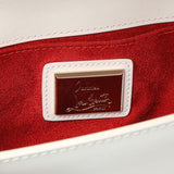 Christian Louboutin White Patent Vero Dodat Clutch