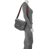 Gucci Grey Calfskin Large Horsebit 1955 Shoulder Bag Handbags Gucci