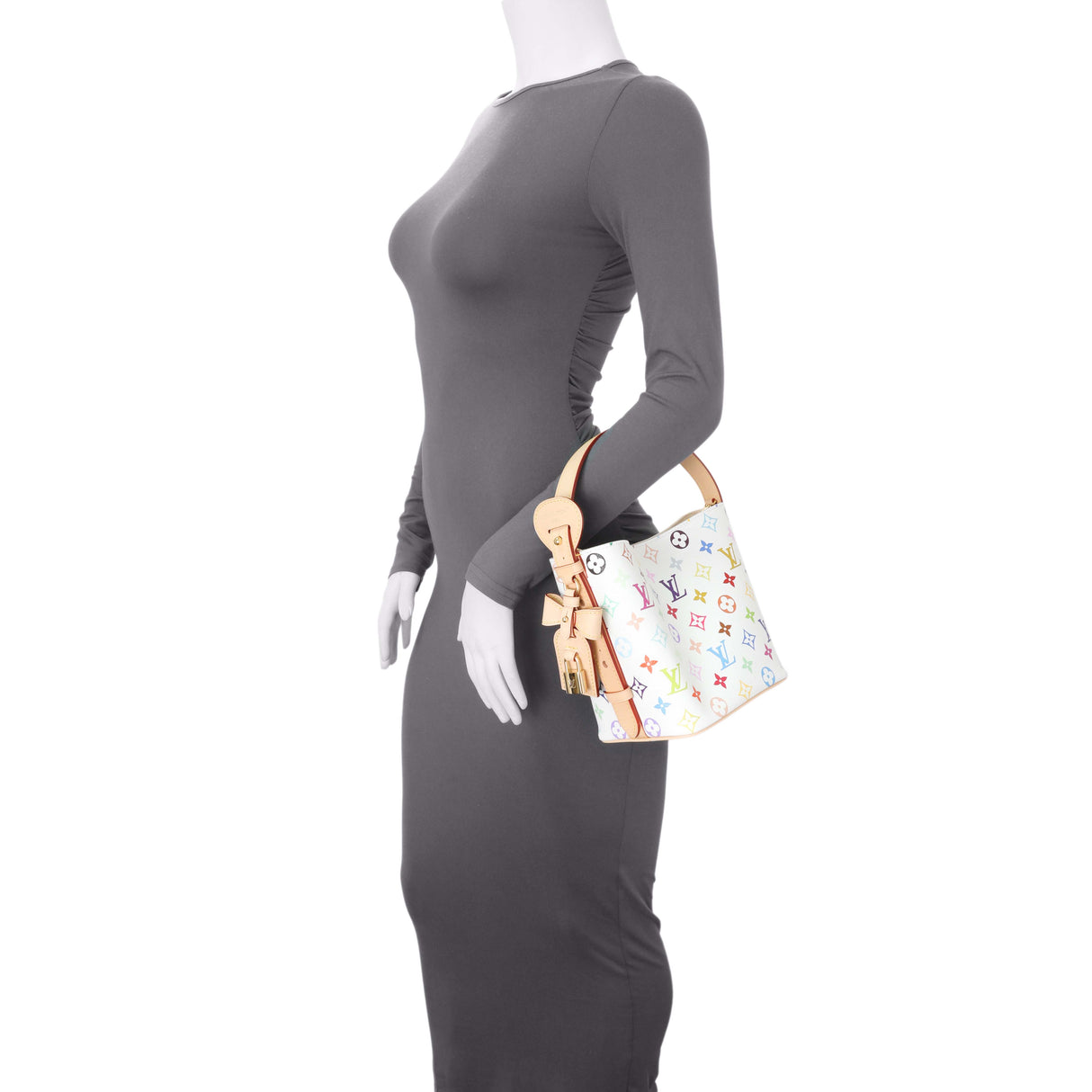 Louis Vuitton X Takashi Murakami White Monogram Multicolor All BB Handbags Louis Vuitton