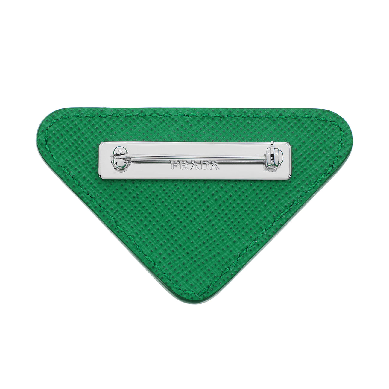Prada Green Saffiano Logo Brooch – Modaselle