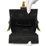 Christian Dior Black Lambskin Dioraddict Lockbox Handbags Christian Dior