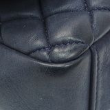 Chanel Blue Iridescent Calfskin Bubble Flap Handbags Chanel