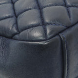 Chanel Blue Iridescent Calfskin Bubble Flap Handbags Chanel